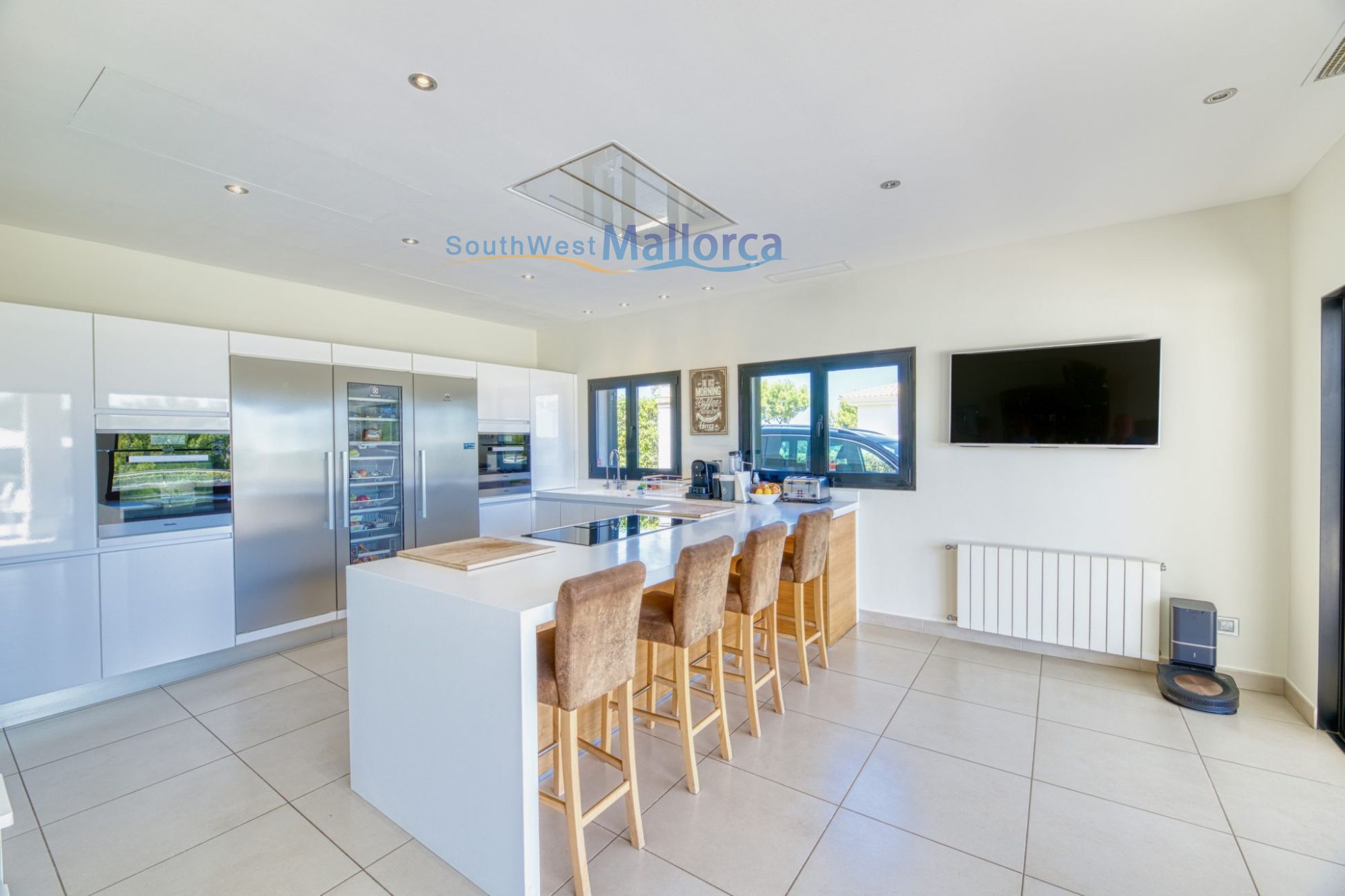 Villa in Mallorca, Cala Vinas, Villa De La LLUNA - Kitchen And Utilities